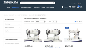 Techsew - 4800 PRO Cylinder Walking Foot Industrial Sewing Machine