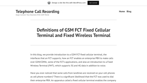 GSM FCT - Cost-Effective Call Management