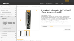 Televes - IP Modulator Encoder A/V