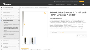 Televes - IP Modulator Encoder A/V