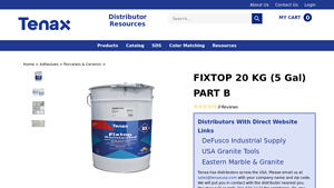Tenax - Fixtop Epoxy Part B, 5 Gallon