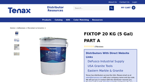 Tenax - Fixtop Epoxy Part A, 5 Gallons