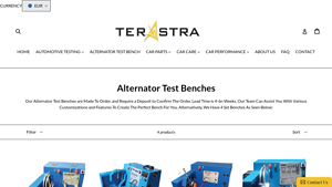 Terastra - Alternator and Starter Test Bench