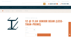 Texas Iron and Metal - JUNIOR BEAM