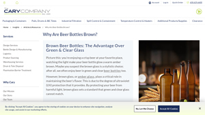 The Cary Company - Amber Glass Bottles