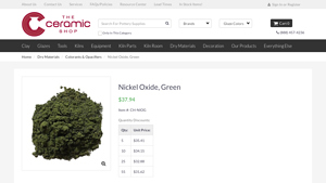 The Ceramic Shop - Nickel Oxide, Green