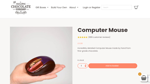 The Chocolate Workshop - Full-Size Chocolate Computer Mouse