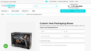 The Custom Pack - Custom Vest Packaging Boxes