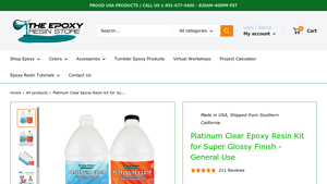 The Epoxy Resin Store - Epoxy Resin Crystal Clear 2 Part Kit