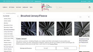 The Fabric Fairy - Brushed Jersey/Fleece Collection