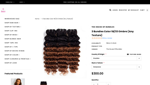 The House of Bundles - 3 Bundles Ombre 1B/33