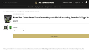 Natureza - Brazilian Color Dust Free Green Organic Hair Bleaching Powder