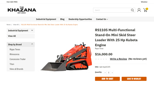 RS1105 - Multi-Functional Stand-On Mini Skid Steer Loader
