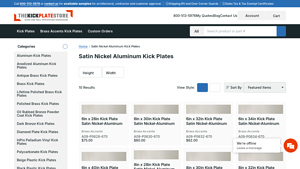 The Kick Plate Store - Satin Nickel Aluminum Kick Plates