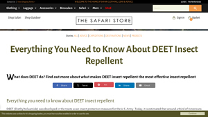 The Safari Store - DEET Insect Repellent