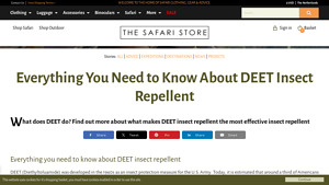 The Safari Store - DEET Insect Repellent