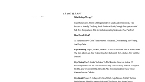 The Skinspiration - Cryoskin 3.0