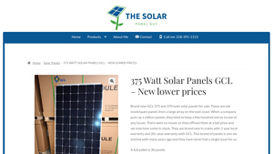 GCL - 375 Watt Solar Panels
