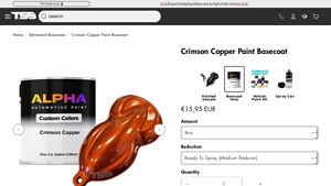 The Spray Source - Crimson Copper Paint Basecoat