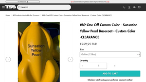 Sunsation - Yellow Pearl Basecoat