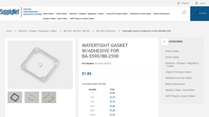 SupplyNet - Watertight Gasket for BA-5590 Connectors