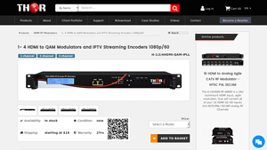 Thor Broadcast - HDMI to QAM Modulators & IPTV Encoders
