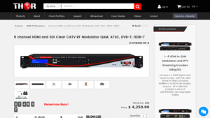 Thor Broadcast - 8 Channel HDMI and SDI Clear CATV RF Modulator