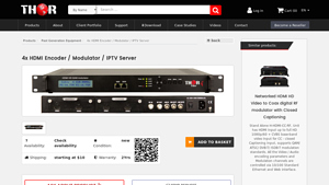 Thor Broadcast - 4x HDMI Encoder / Modulator / IPTV Server
