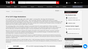 Thor Broadcast - IP to CATV Edge Modulators