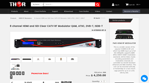 Thor Broadcast - H-HYBRID-RF-8 SDI & HDMI Modulator