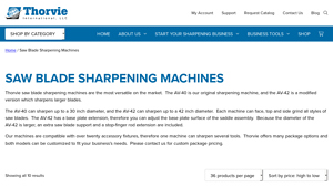Thorvie - Saw Blade Sharpening Machines