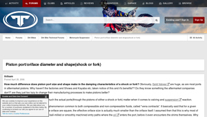 ThumperTalk - Motorcycle Suspension Insights