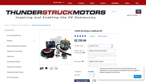 Thunderstruck - 10KW Brushless Sailboat Kit