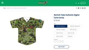 Norfolk Tides - Authentic Digital Camo Jersey