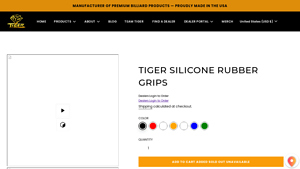 Tiger Products - Tiger Silicone Rubber Grips