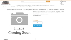 Delta Scientific - TSP-01 Oil Tempered Torsion Spring