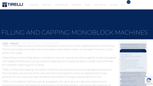 TIRELLI - Monoblock Filling and Capping Machines