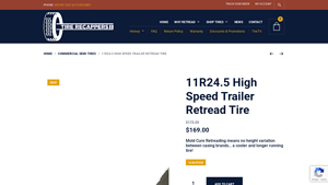 Tire Recappers - 11R24.5 High Speed Trailer Retread Tire