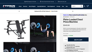 Titan - Plate-Loaded Chest Press Machine