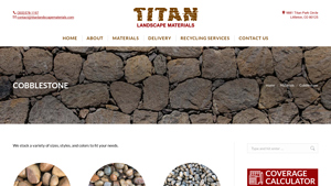 Titan Landscape Materials - Cobblestone and Decorative Rock