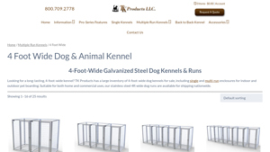 TK Products - Hot-Dipped Galvanized Steel Kennels