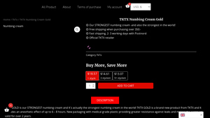TKTX - Numbing Cream Gold