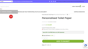 Toilet Face - Personalised Toilet Paper