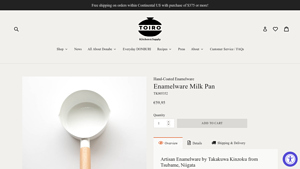 Takakuwa Kinzoku - Enamelware Milk Pan
