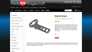 Tools for Stagecraft - Wing Nut Wrench