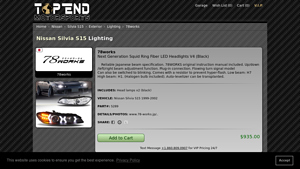 78WORKS - Next Generation Squid Ring Fiber LED Headlights V4