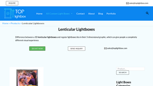 Top Lightbox - Lenticular Lightboxes