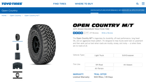Toyota Tires - Open Country M/T