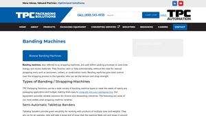 TPC Packaging Solutions - Banding Machines