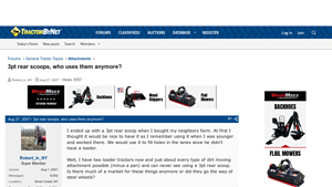 TractorByNet - 3pt Rear Scoops